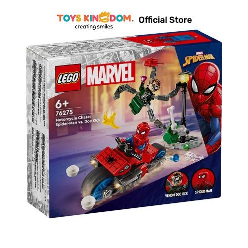 Toys Kingdom Lego Marvel Motorcycle Chase Spiderman Vs Doc Ock 76275 Kids Toy Toys Block Bricks Set