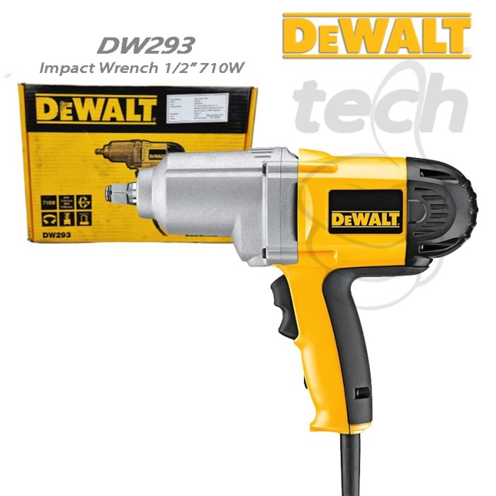 Mesin Impact Wrench Listrik 1/2" 710W Dewalt DW293 DW 293