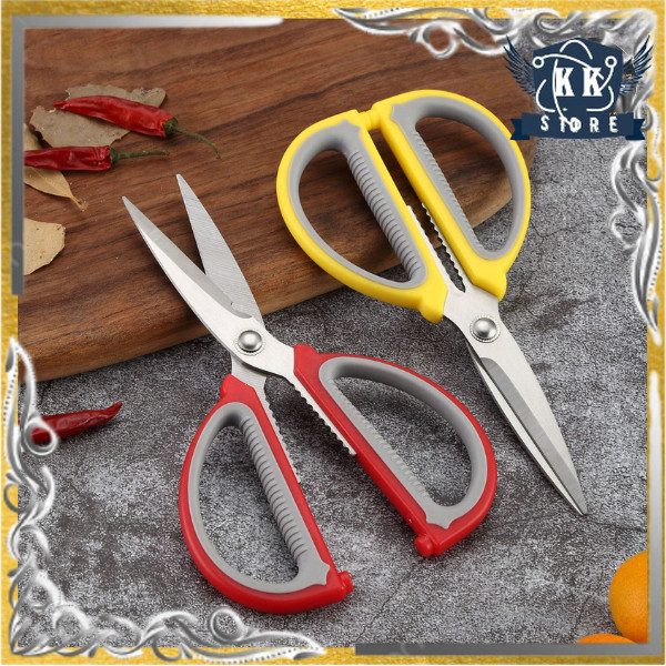 

Gunting Serbaguna Multifungsi Stainless Steel Tajam Soft Grip Gagang Empuk Anti Karat / Good Quality Scissors