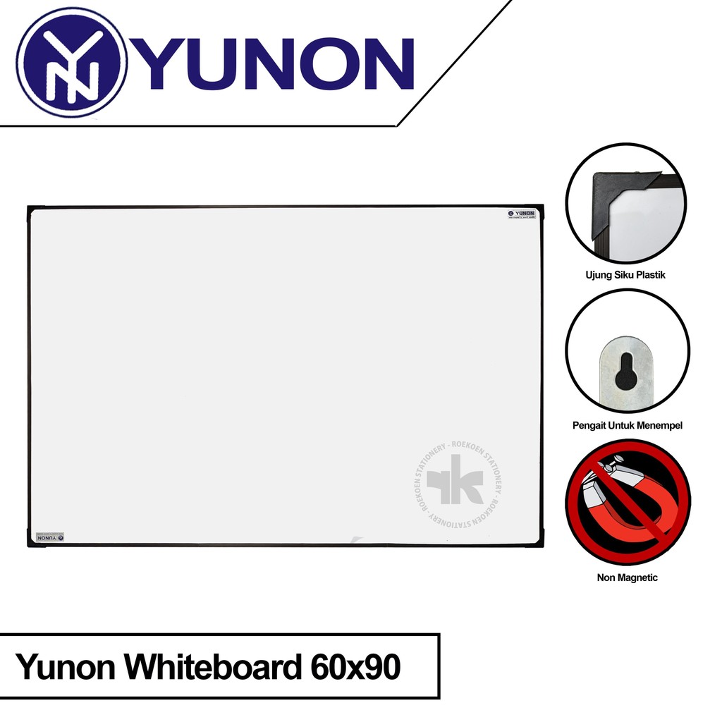 

Yunon Whiteboard 60x90 Non Magnetic