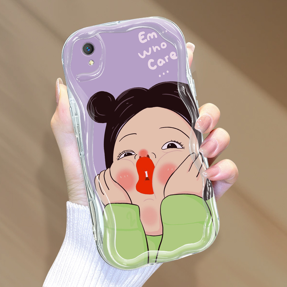 Vivo Y1S Y91C Untuk Hp Casing Cassing Soft Phone Case Softcase Gadis Yang Lucu Kesing 6116