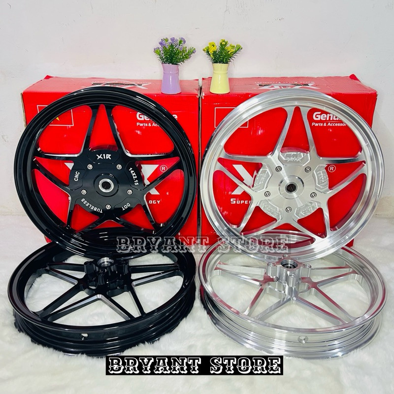 X1R VELG ORIGINAL VIETNAM RING 14 CNC 1.85x14 2.15x14 VARIO 125 VARIO 150 BEAT SCOOPY SPACY GENIO MI