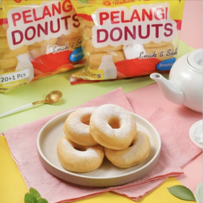 

Donat Kentang dan Ubi Pelangi / Donat Besar Pelangi Isi 10 Pcs