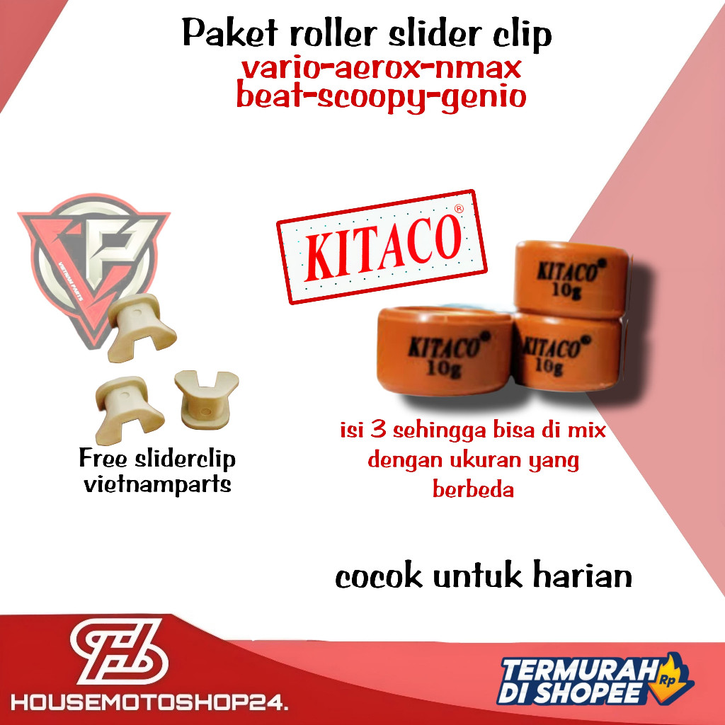 roller ktc vario roller mix 3 nmax loler vario slider clip vario vbelt beat roller beat