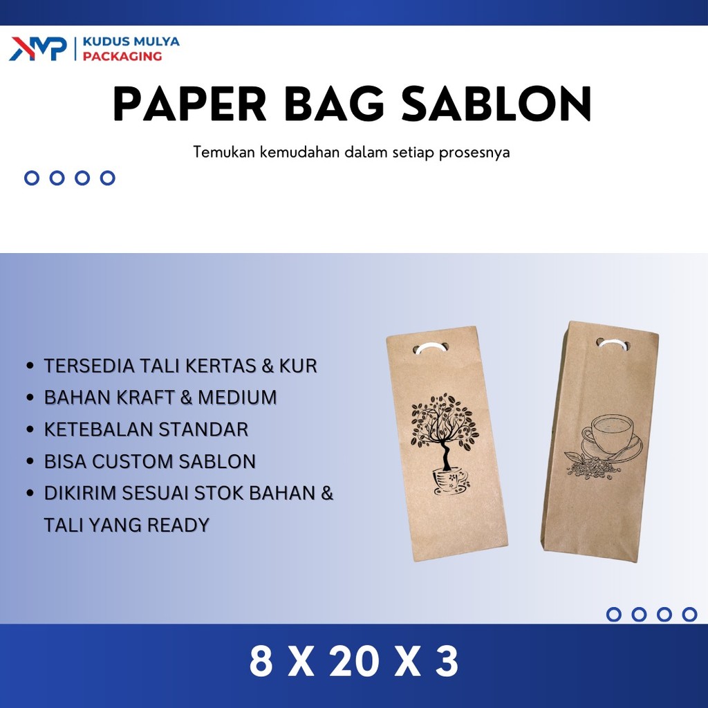 

PAPER BAG SABLON SOUVENIR BESAR - PAPER BAG 8 X 20 X 3 - TAS KERTAS SABLON - PAPER BAG SOUVENIR