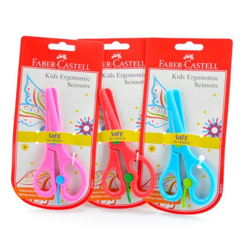 

[KIRIMHARIINI] Gunting FABER-CASTELL 180851 Kids Ergonomic Scissors - 1 Pcs