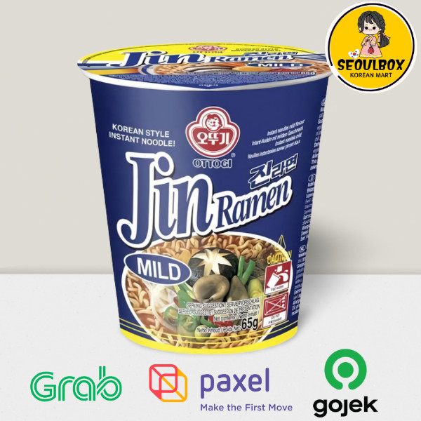 Ottogi Jin Ramen Mild Cup 65g - Mie Mild Sup Made In Korea