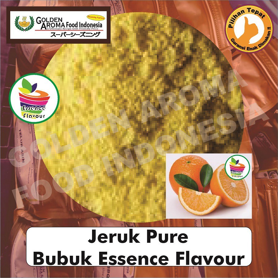 

Bubuk Jeruk Pure Efe 1/4 Kg Essen Flavor Ekstrak Orange Murni 250Gr Tanpa Gula Flavour Essence halal