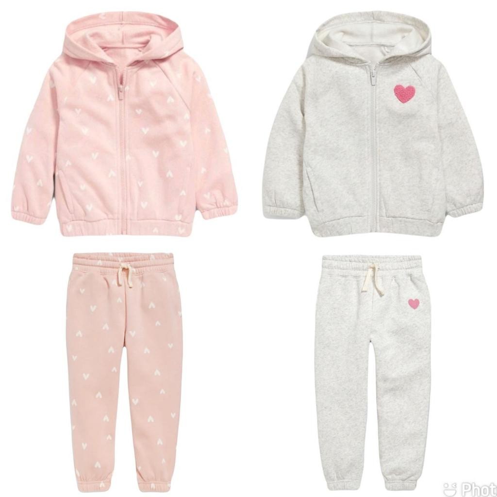 FK89LP SET SWEATER HOODIE LONGPANTS ANAK LONGSLEEVE MOTIF MIX