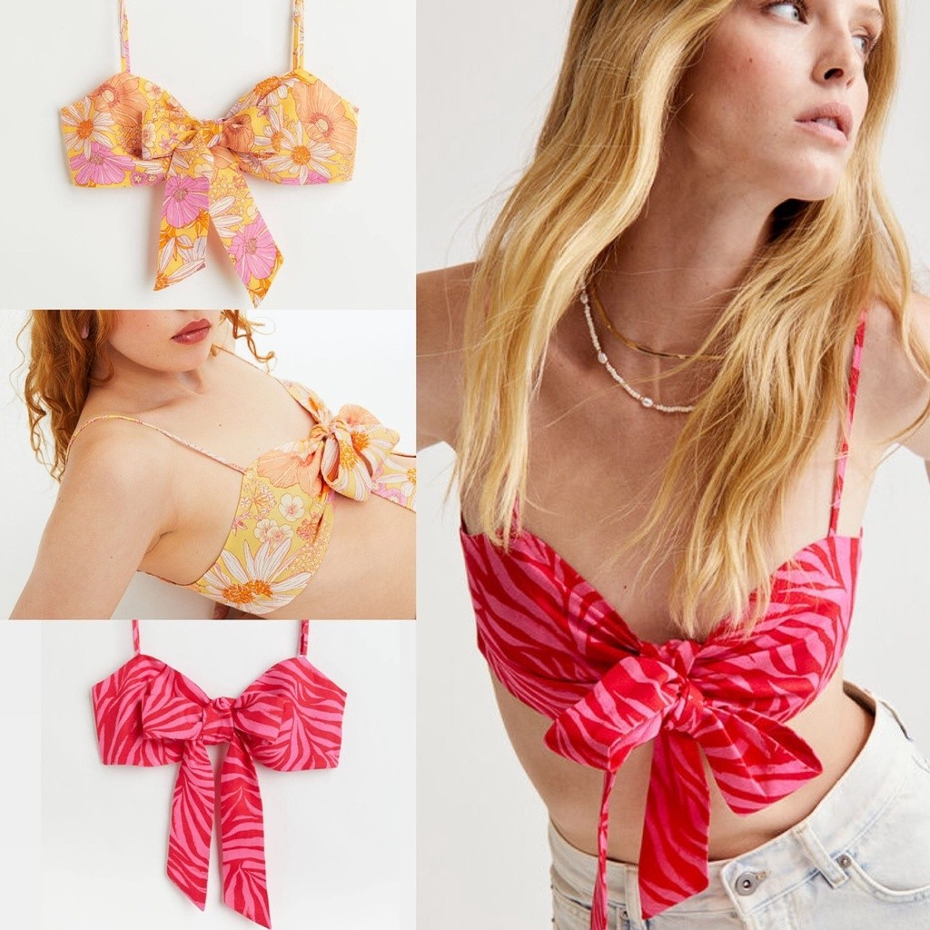 GC - H&M Tie Front Bralette Top