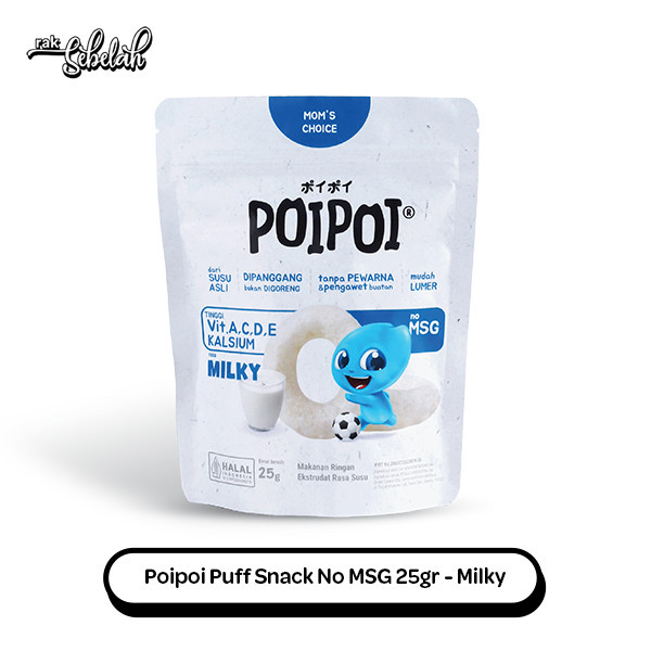 

Poipoi Puff Snack Milky 25g - No MSG | Tanpa Pengawet | Healthy Snack Sehat | Tidak Digoreng | Rak Sebelah