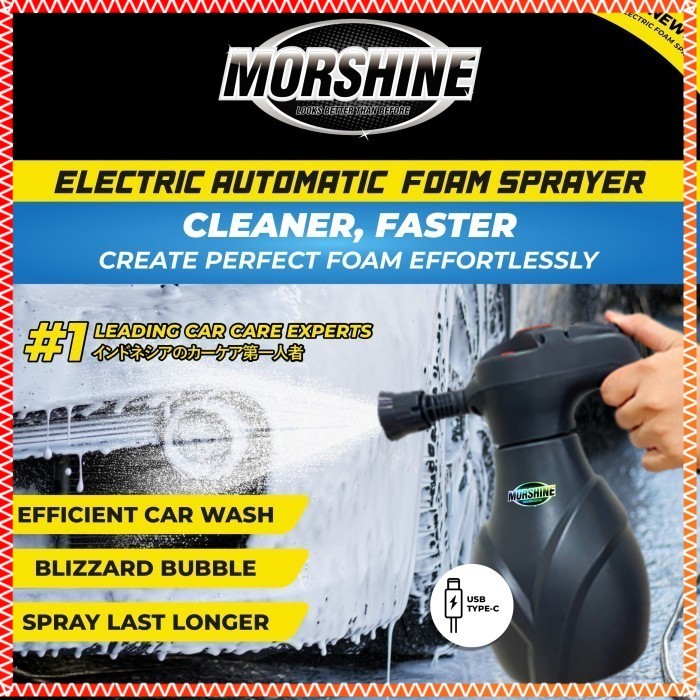 MORSHINE Electric Foam Sprayer Alat Cuci Motor Mobil Mesin Semprotan Busa Salju Snow Wash Elektrik