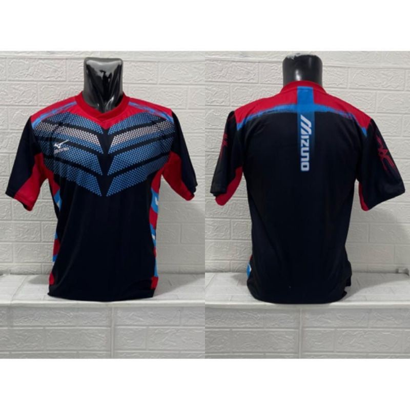 Jersey badminton mizuno bulu tangkis printing