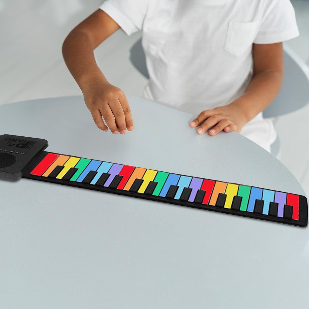 37 Key Roll up Piano,Electric Piano Keyboard,Kids Hand Roll Piano,Electric Hand Roll Piano Keyboard 