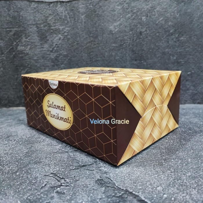 

Dus Snack 12x16 Bilik Bambu isi 50 pcs GS Motif Box Kue