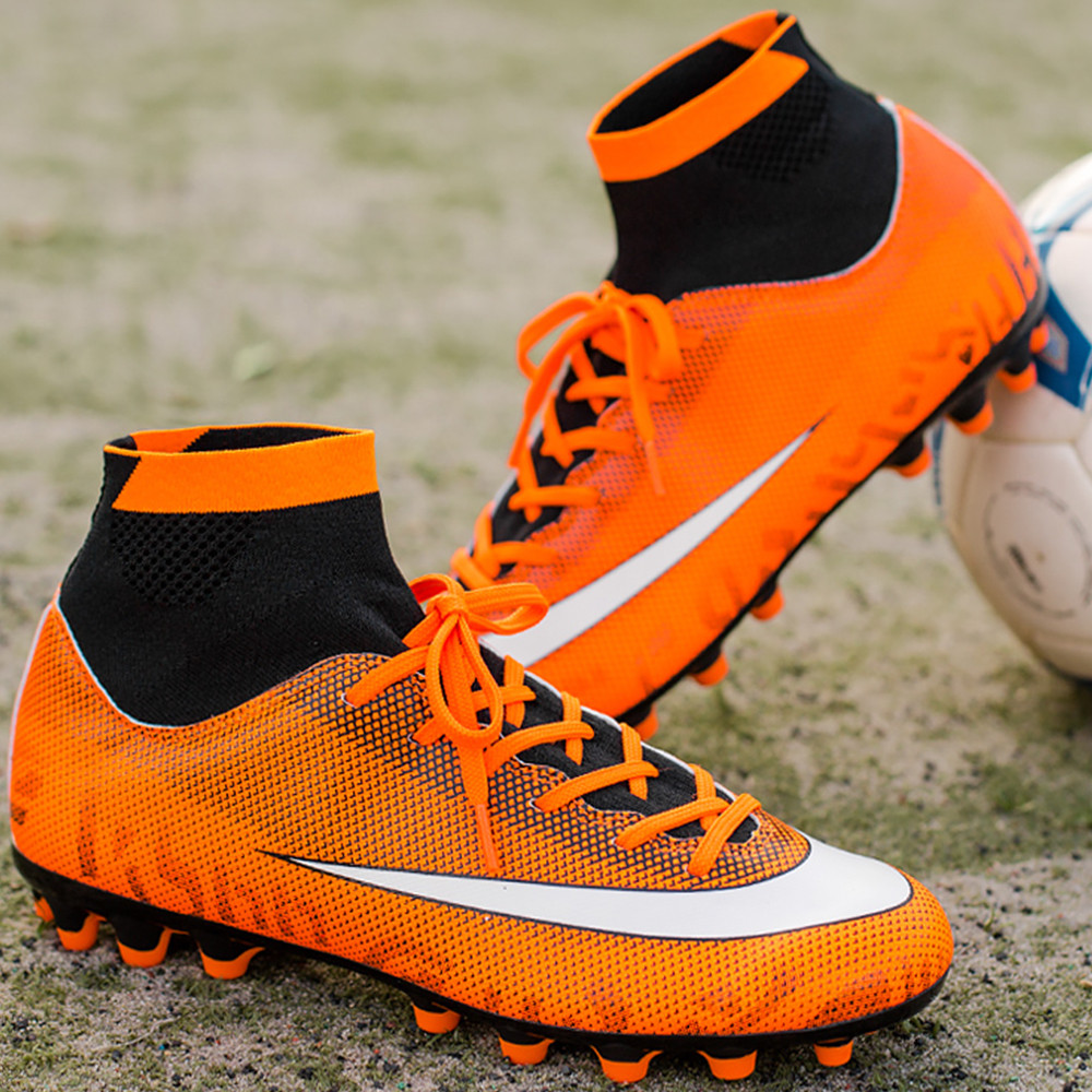 Men's football shoes TF/FG broken spike football shoes youth adult outdoor sports football coach com