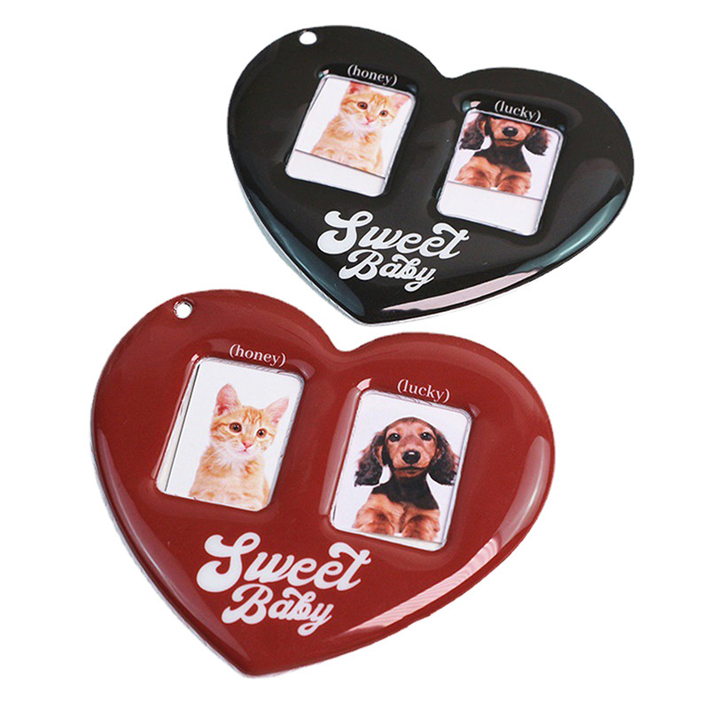 

Love Heart Idol Photo Sleeves Pendant Card Holder Photocards Film Protector Photo Pocket