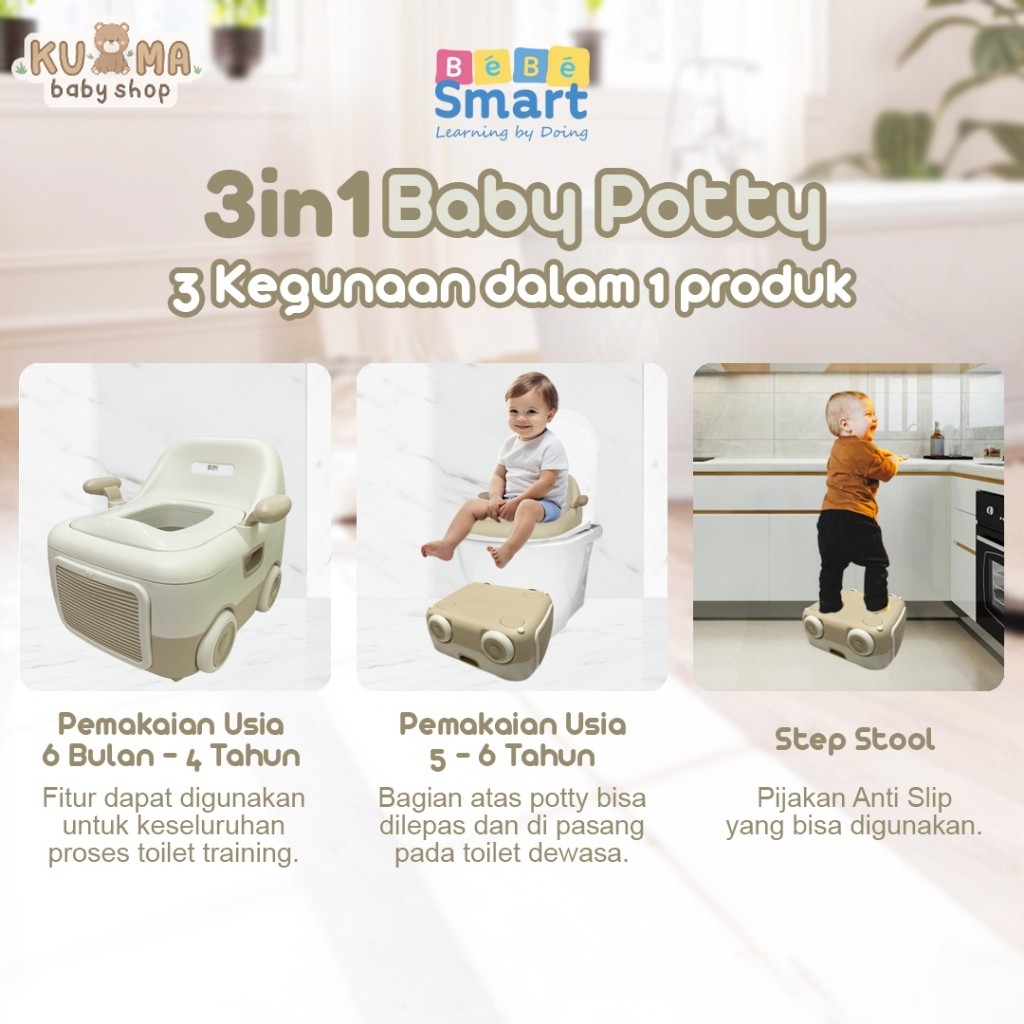 BEBE SMART Toilet Training Anak / Potty training / Pispot anak / WC Duduk Anak / Potty Seat Car Mobi