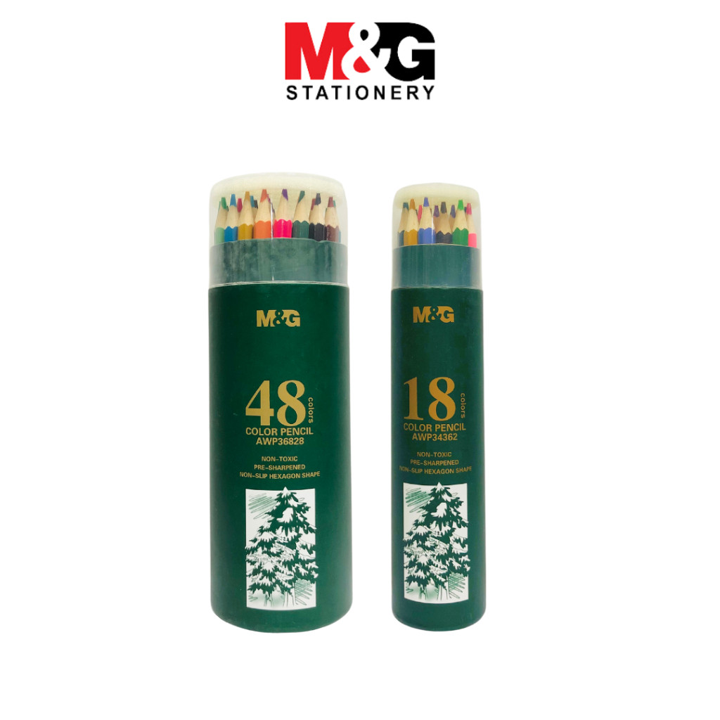 

Pensil Warna Bulat M&G Color Pencil 18 & 48 Warna #AWP34362 & #AWP36828- SHAGB