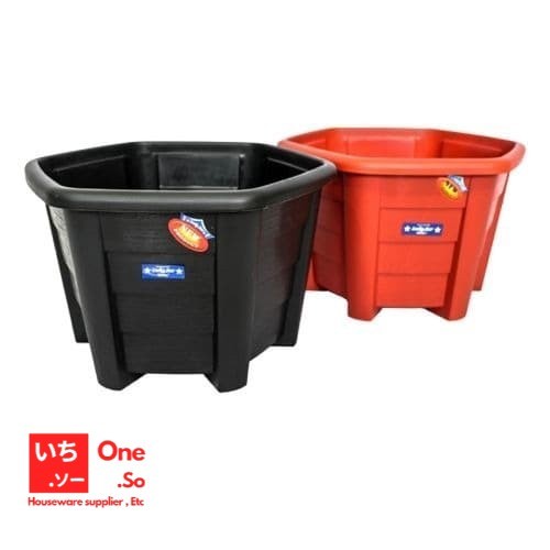 POT BUNGA CAMELIA 28 / POT BUNGA PLASTIK / POT BUNGA IMPIAN - Putih - LUCKY STAR