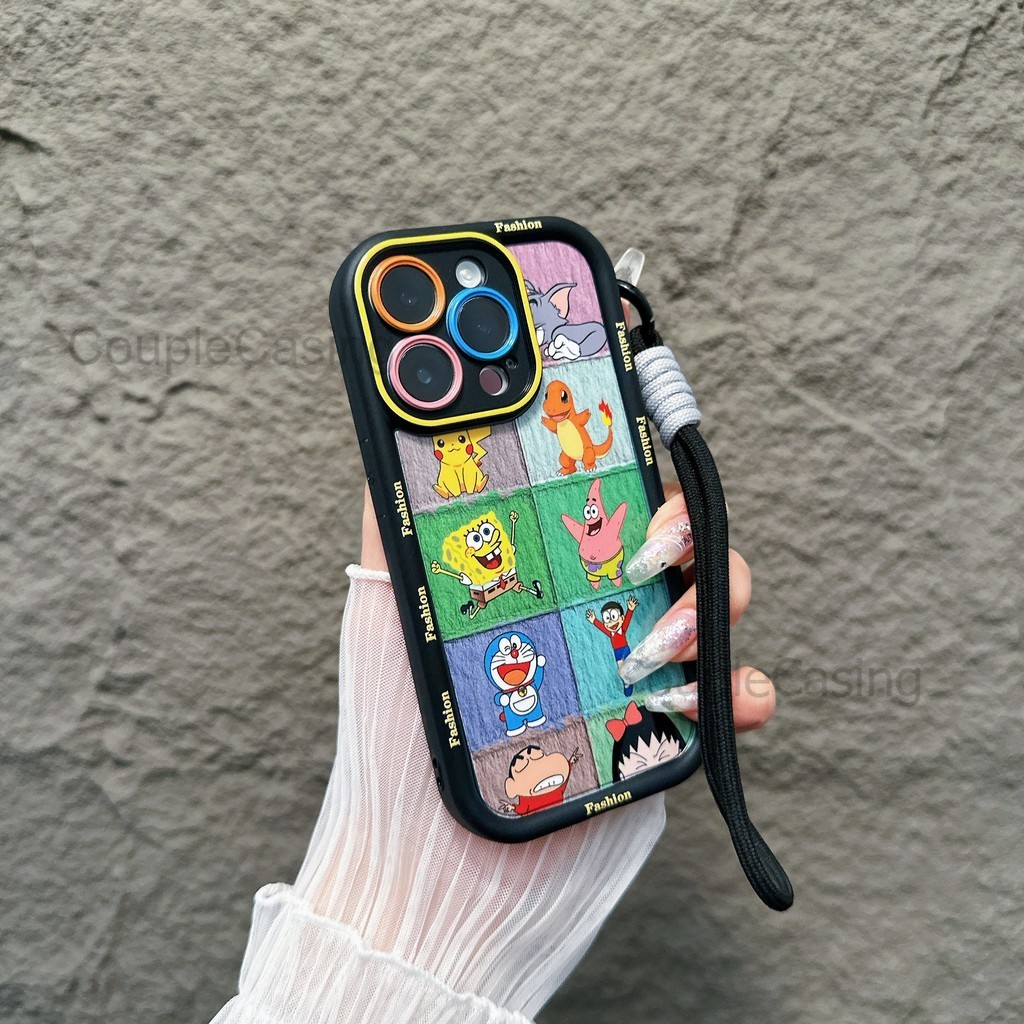 Gelang+Soft Case Anime Redmi Kartun Lucu Aesthetic Premium Casing Redmi 9 9a 9c 10 10c 12 12c 11a A1