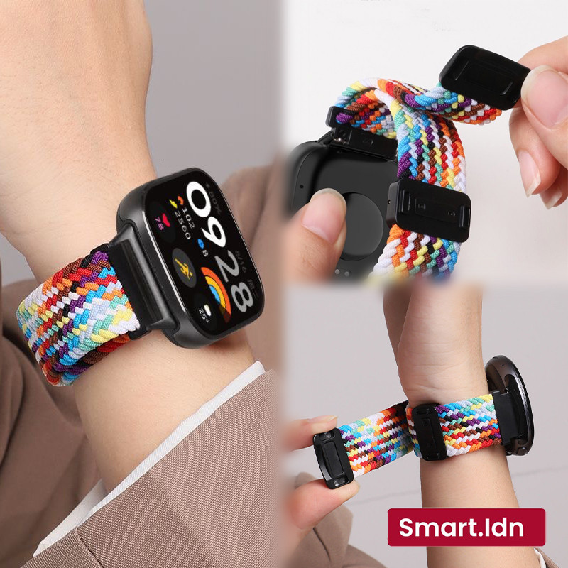 Strap Nylon Redmi Watch 3 Active Adjustable Braided Magnetic Buckle Strap