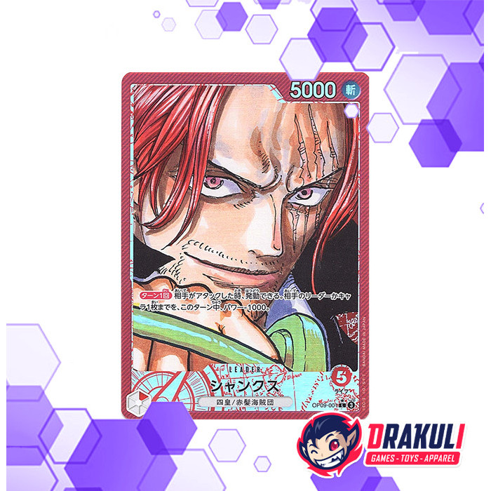One Piece Card Game - Shanks (Parallel) OP09-001 P-L