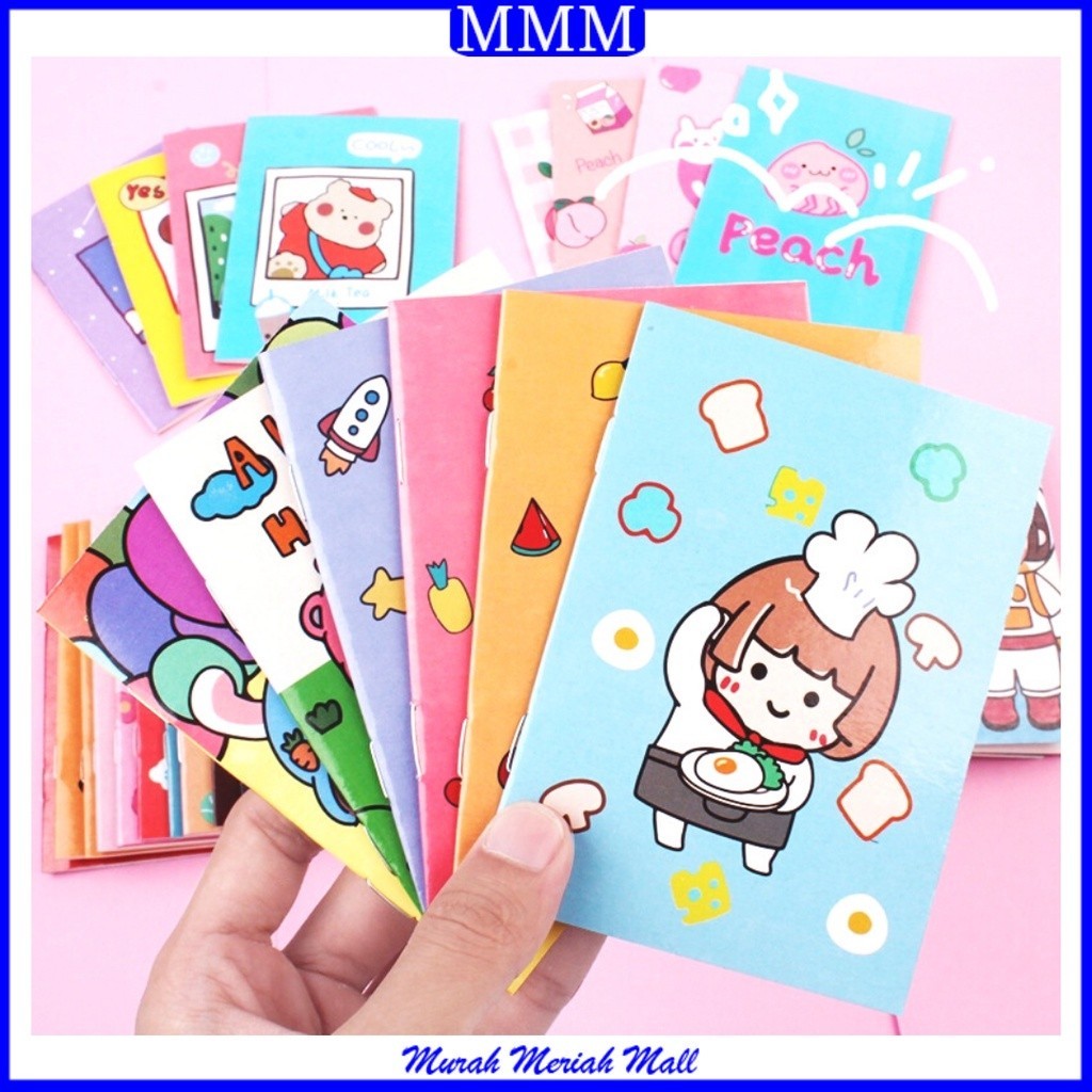 

MMM Buku Tulis Mini Motif Kartun Note Book Mini Cartoon Mini Book Notepad Karakter Buku Tulis Memo Kecil Lucu