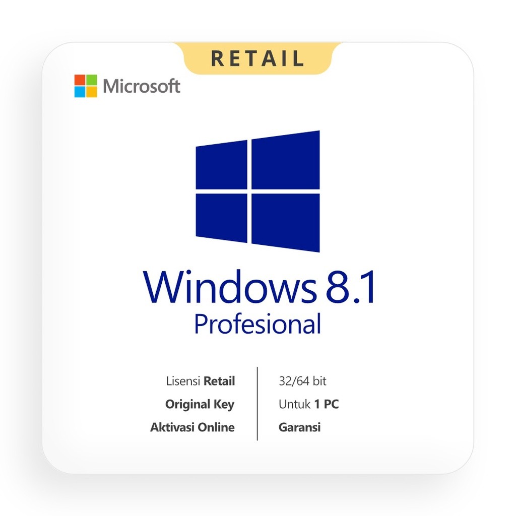 Lisensi Key Windows 8.1 Professional Original