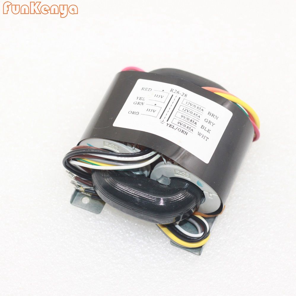 R26-28 40VA Power transformer 115V/230V R-core transformer Output:0-12X2(0.85A)/0-9X2(0.85A)