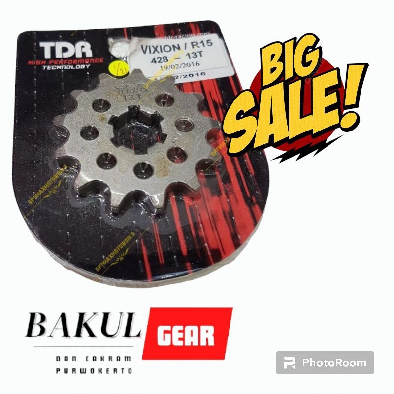 PROMO Gear Depan Vixion R15 TDR Original