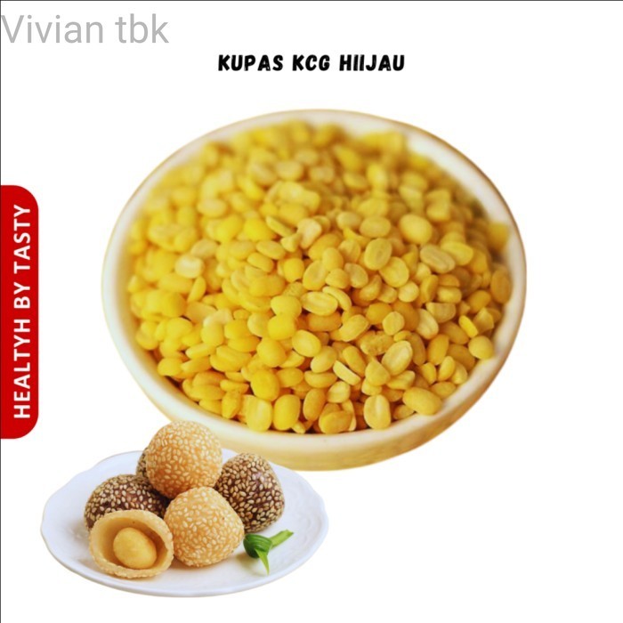 

vv Kacang Hijau Kupas Organik Kacang Ijo Kupas Organik Mung Beans 500g