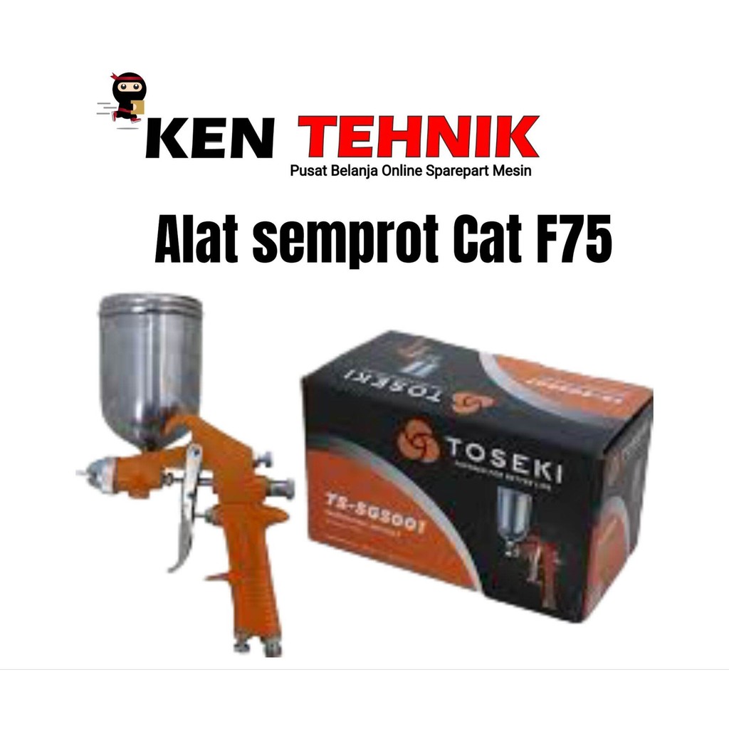 

[Bayar Di Tempat] Spray Gun Cat Tabung Atas F75 Toseki Alat Semprot Cat F75