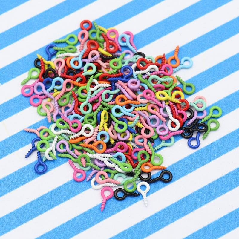 Paku Ulir Warna Warni Clay Resin Baut Mini Baut gantung Mini (15gram)