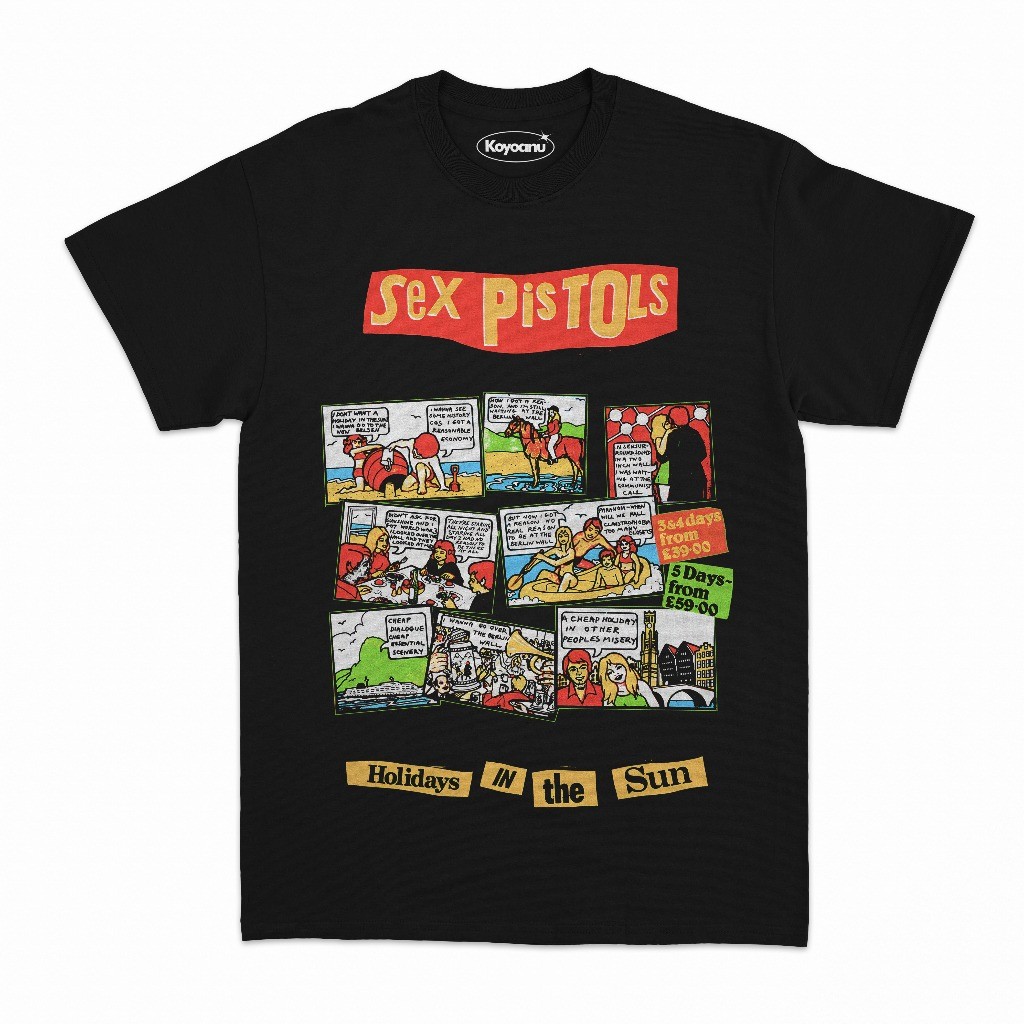 T-shirt Sex Pistols - Holidays In The Sun | Kaos Band Sex Pistols