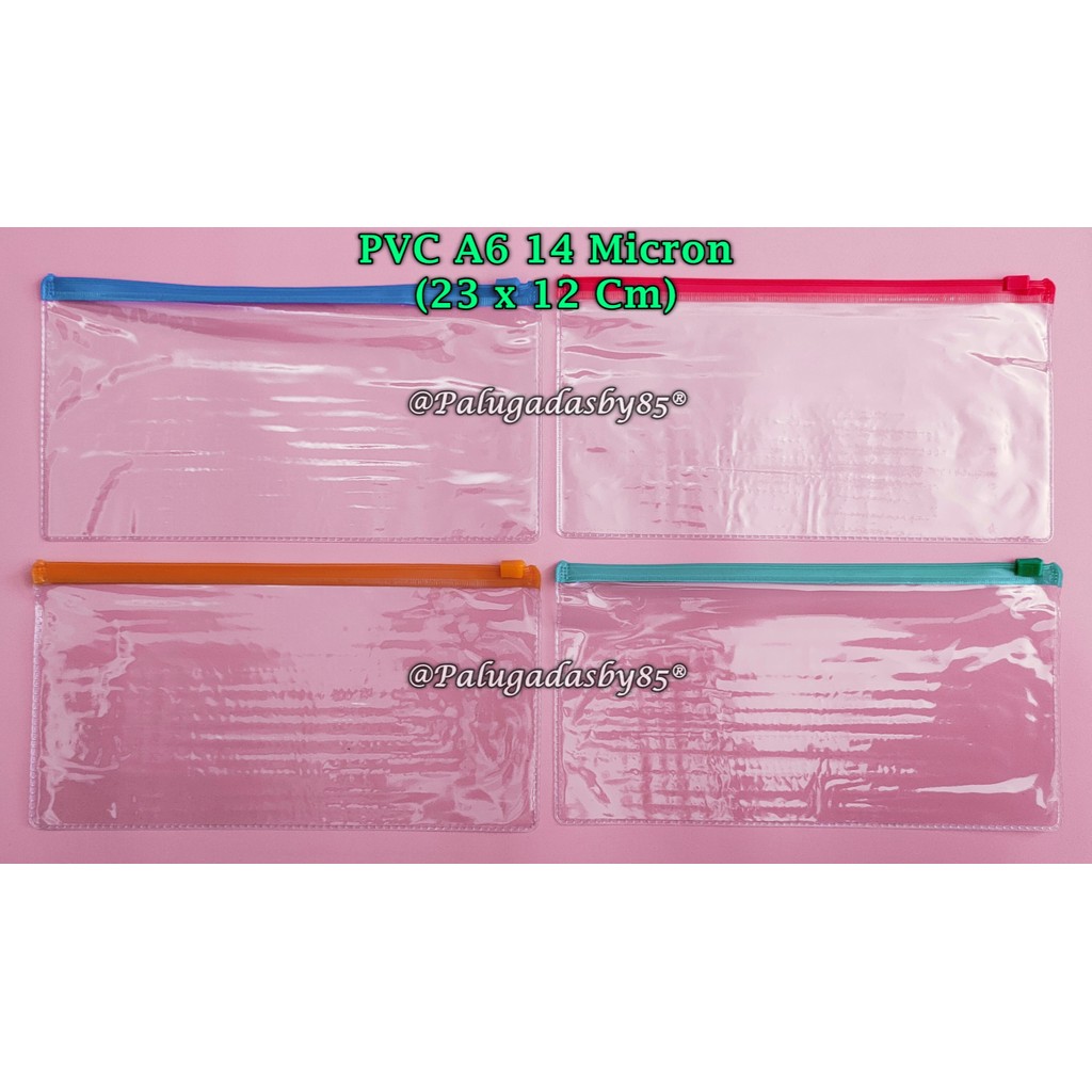 

(1 Biji) Map Resleting PVC 23*12 Cm / Pouch Multifungsi Polos / Document Bag GXIMP PVC Resleting