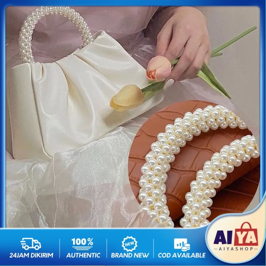 Gagang Tas Besi Bulat / Pegangan Tas Mutiara Handle Aksesoris Tas Wanita