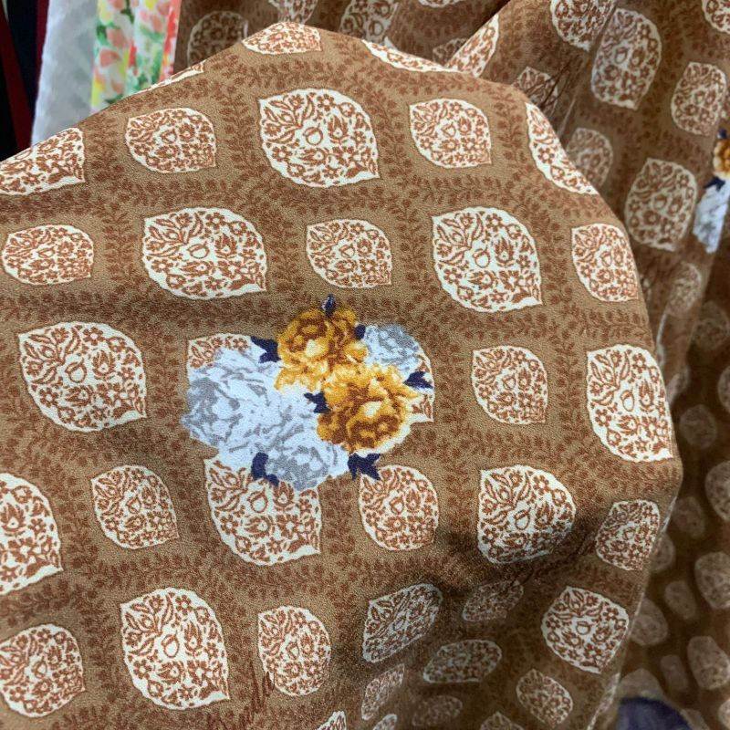 Kain Bahan Motif - Kain Montana Motif - Kain Montana Crepe - Kain Bahan Montana Premium