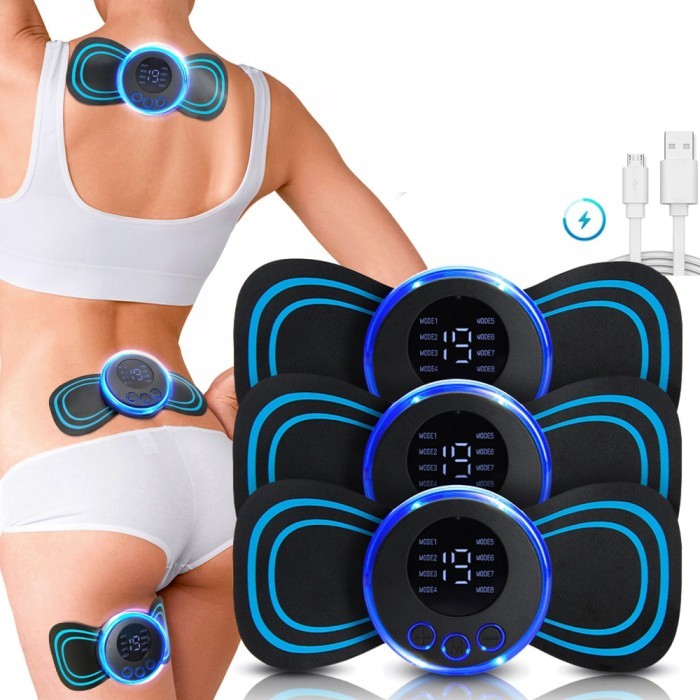 EMS NECK MASSAGER BIO JAPAN 8 Mode Pemijat Leher Pijat Terapi Elektrik