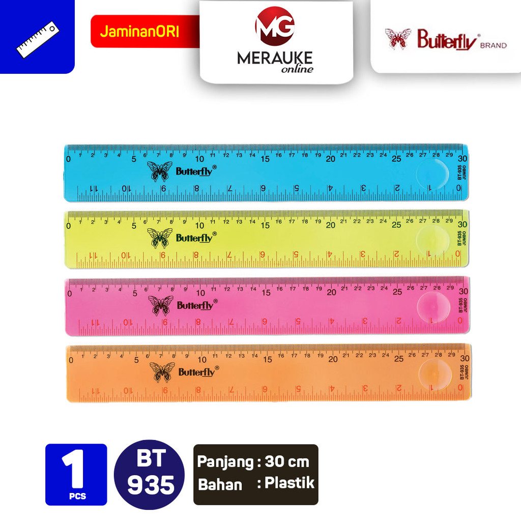 

Penggaris Butterfly BT-935 30 cm (Satuan)