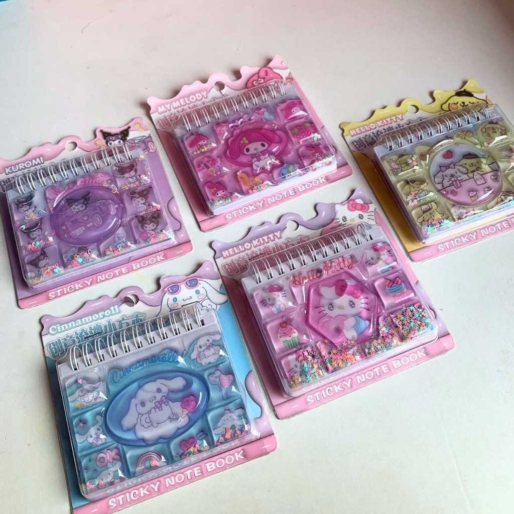 

STICKY NOTE BOOK WITH WATER STICKER stationery buku catatan stiker