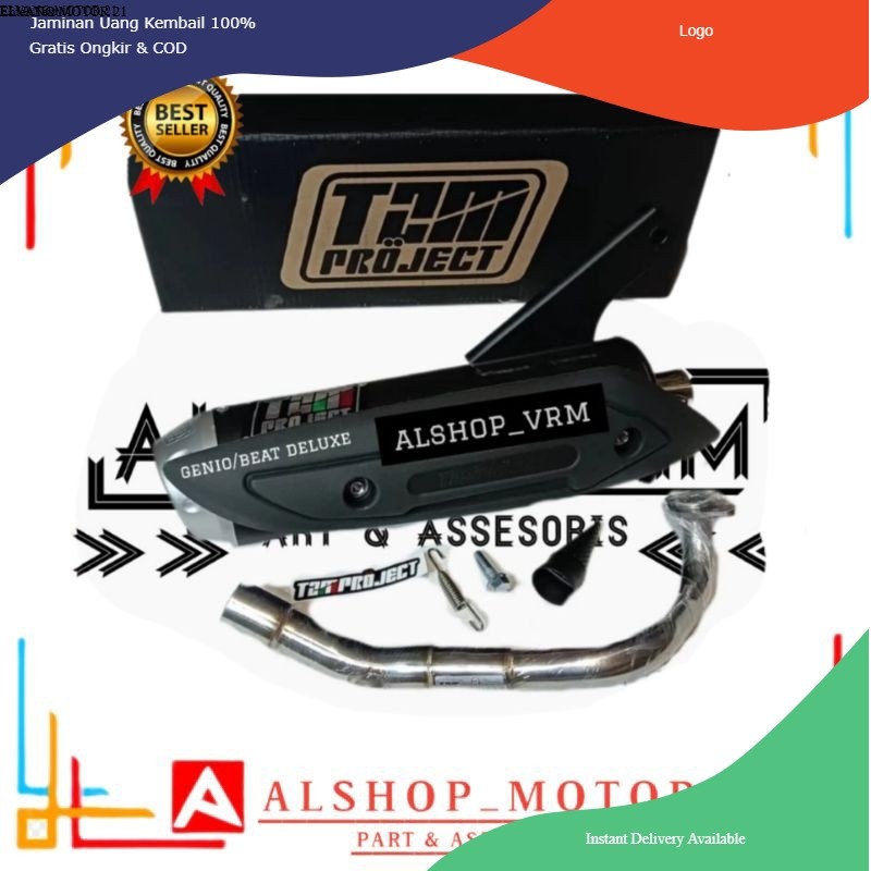 KNALPOT TZM PROJECT RACING GENIO/KNALPOT TZM RACING BEAT NEW DELUXE