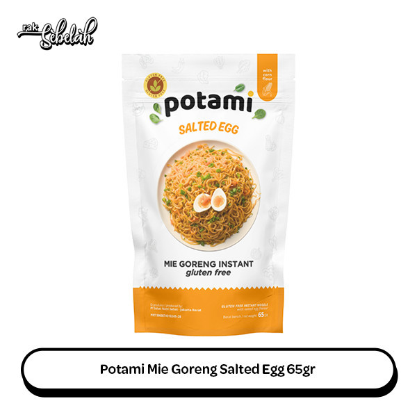 

Potami Mie Goreng Instant Sehat Rasa Salted Egg 65gr - Healthy Noodle | Gluten Free | Rak Sebelah