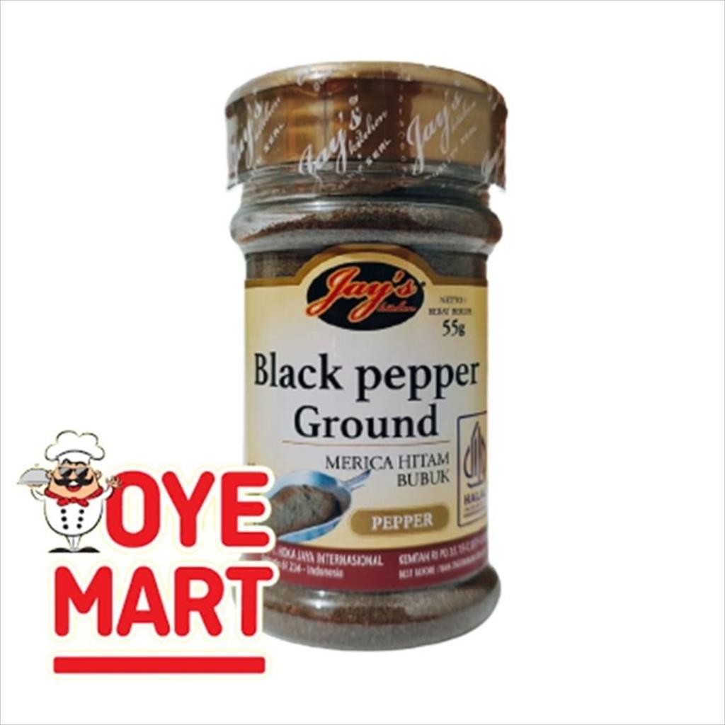 

JAYS BLACK PEPPER GROUND 55G / MERICA BUBUK HITAM MURNI