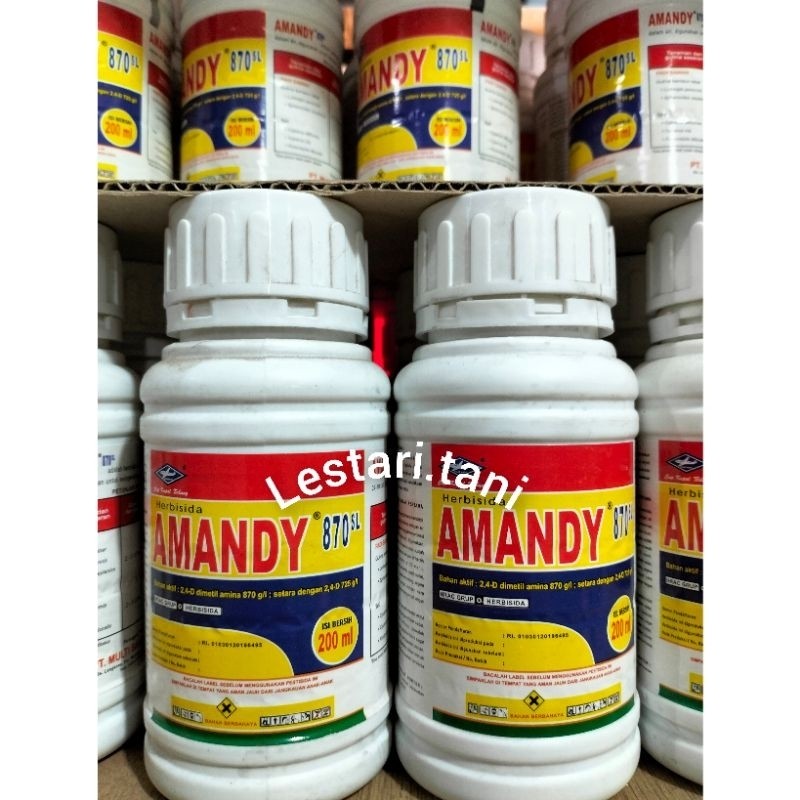 AMANDY 870 SL(200ML)mengendalikan gulma berdaun lebar di semua tanaman