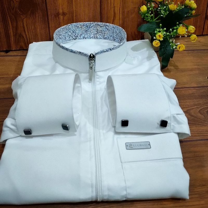 [SALE][HOT] [COD] JUBAH RETHOBE 3 ELGHAZI QEIN ZIPPER TERLARIS/ GAMIS PRIA DEWASA / JUBAH SAUDI SLET