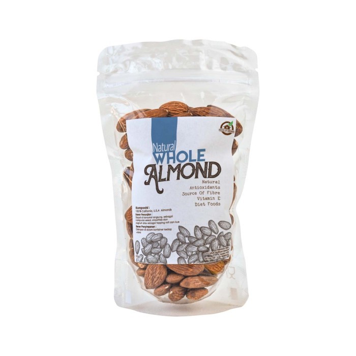

Natural Whole Almond Kacang Almond Natural 100 Gr