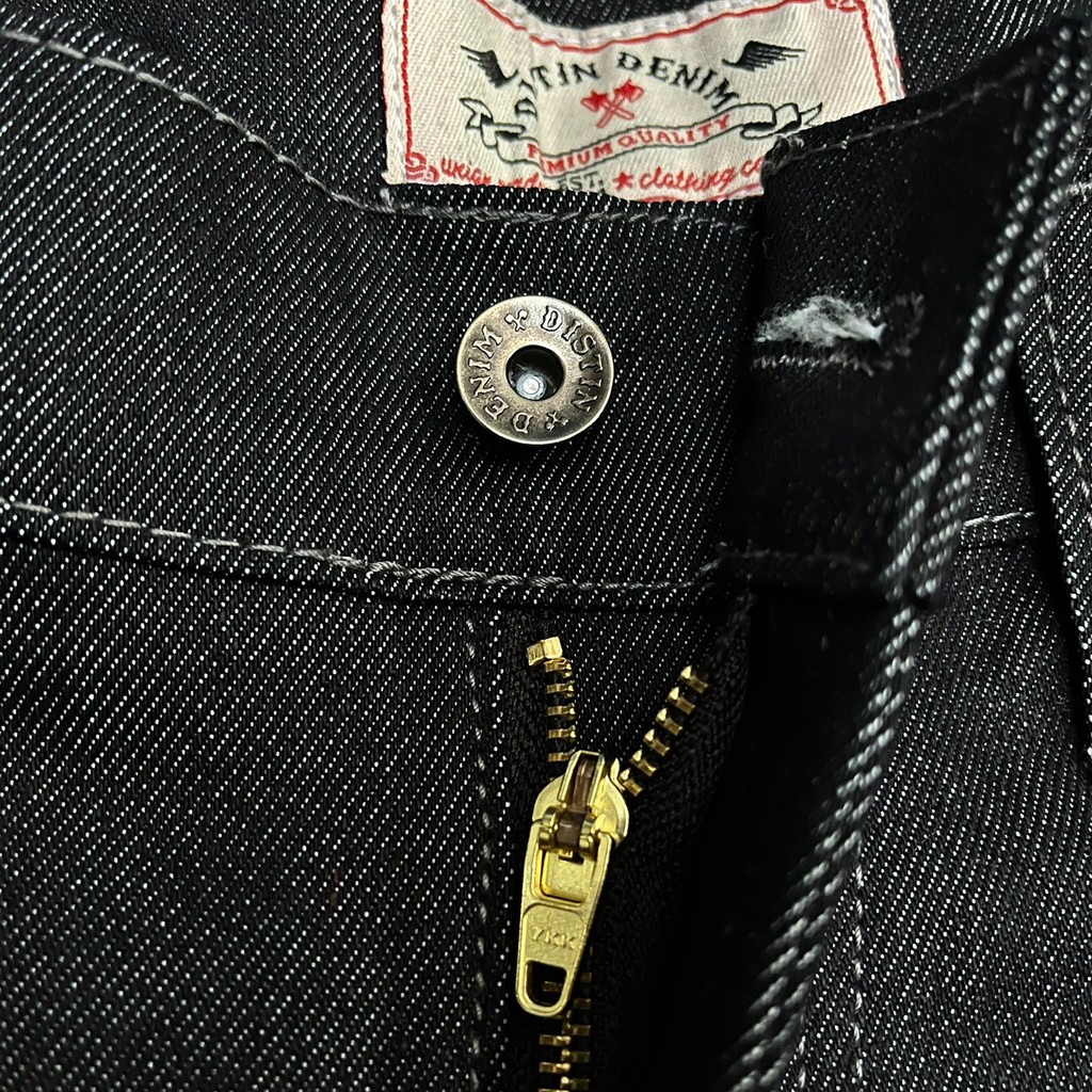 ANSA22 Black Indigo Denim Stretch 13oz