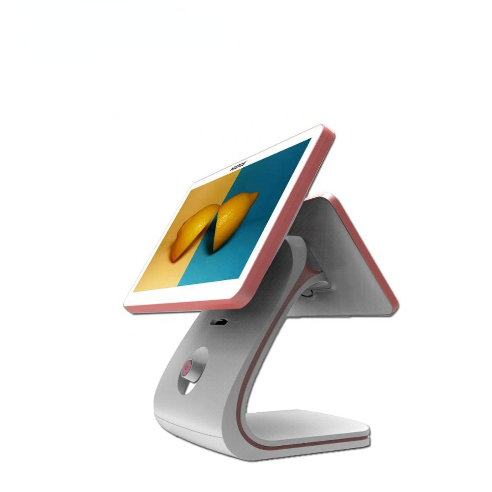 Pos System Dual Screen Cashier Machine For Restaurant 15.6 Inch POS Terminal