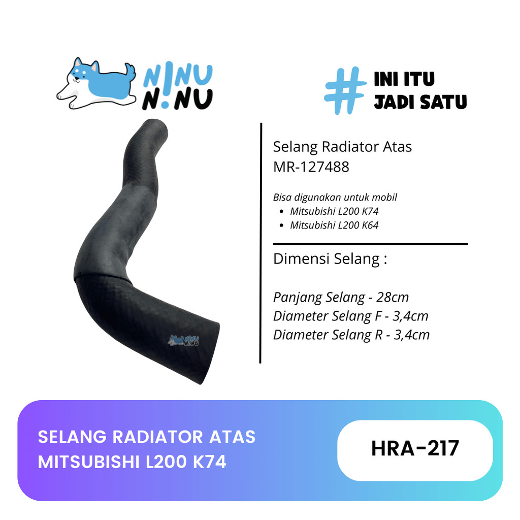 Selang Radiator Mitsubishi  L200 K74